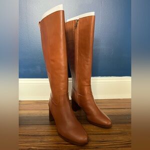 Madewell Selina Tall Boot with Extended Calf - Size 7 - Dried Maple